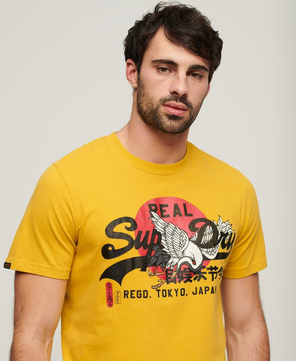 Superdry Tokyo VL Graphic T-Shirt - Oil Yellow