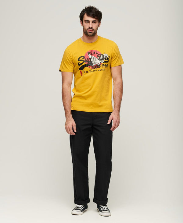 Superdry Tokyo VL Graphic T-Shirt - Oil Yellow