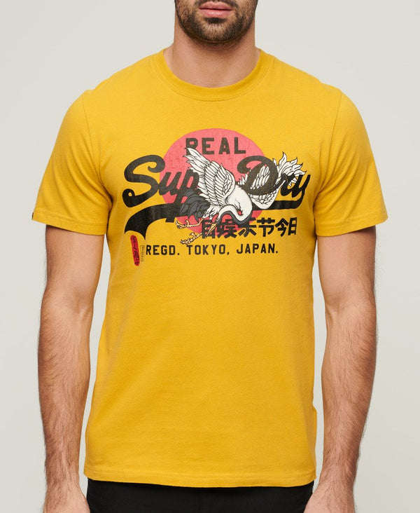 Superdry Tokyo VL Graphic T-Shirt - Oil Yellow