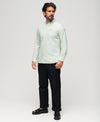 Superdry Cotton LS Oxford Shirt - Light Green