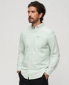 Superdry Cotton LS Oxford Shirt - Light Green