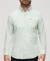 Superdry Cotton LS Oxford Shirt - Light Green