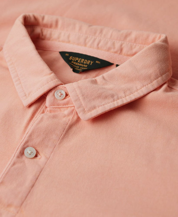 Superdry Studios Jersey Polo - Sweet Peach Pink