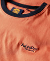 Superdry Essential Logo Retro T-Shirt - Mango Orange/Eclipse Navy