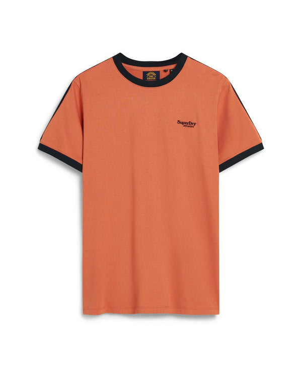 Superdry Essential Logo Retro T-Shirt - Mango Orange/Eclipse Navy
