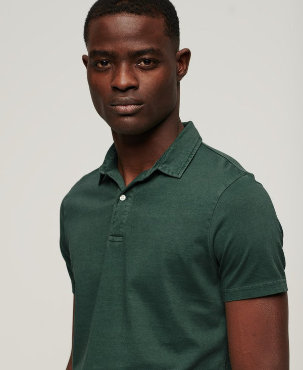 Superdry Studios Jersey Polo - Academy Dark Green