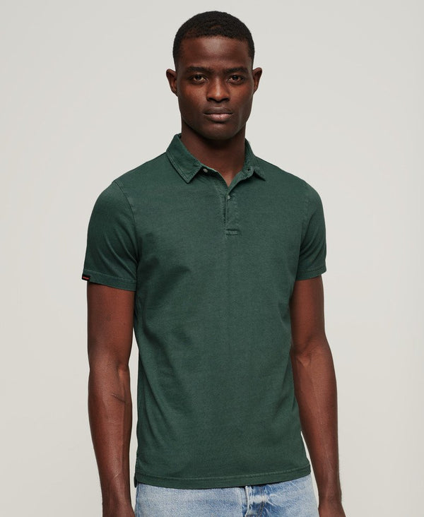 Superdry Studios Jersey Polo - Academy Dark Green