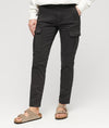 Superdry Mid Rise Slim Cargo Pants - Black