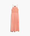 Superdry Jersey Lace Maxi Dress - Fusion Coral