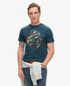 Superdry Tokyo VL Graphic T-Shirt - Blue Bottle