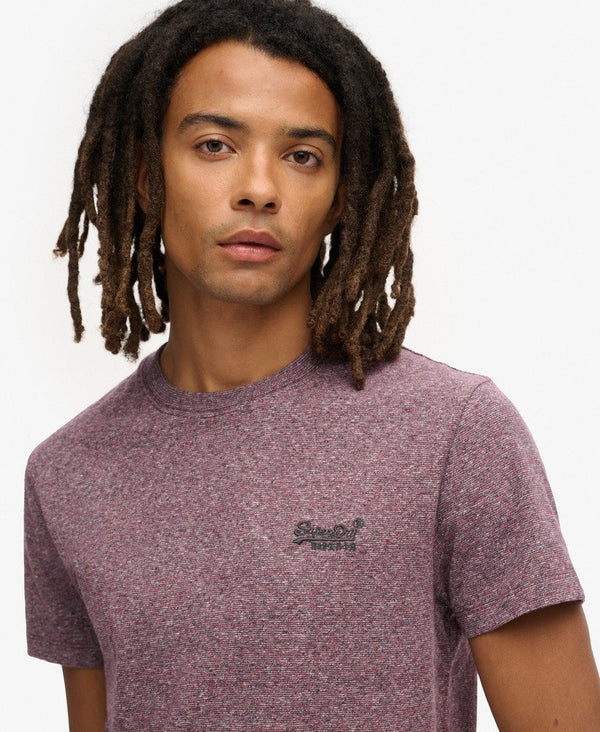 Superdry Essential Logo Emb Tee - Port Grey Grindle Feeder