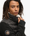 Superdry Storm Fleece Hybrid Bomber - Black (Size L)