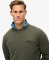 Superdry Essential Logo Crew Sweatshirt - Dark Grey Green