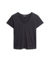 Suprdry Studios Slub Embroidered Vee Tee - Eclipse Navy