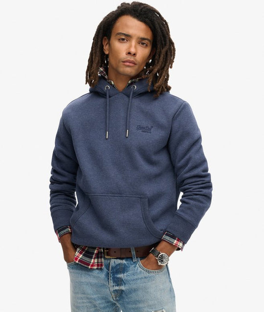 Superdry Essential Logo Hoodie HB - Heritage Navy Marl