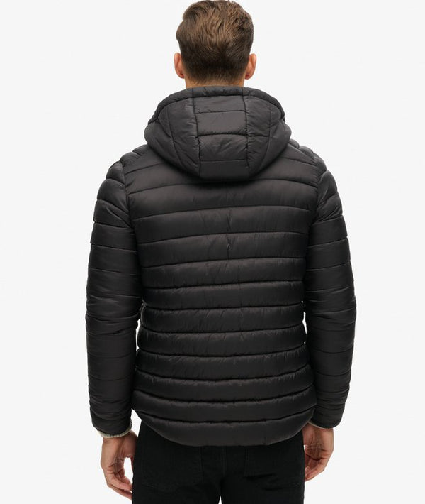 Superdry Hooded Fuji Sport Padded Jacket - Black