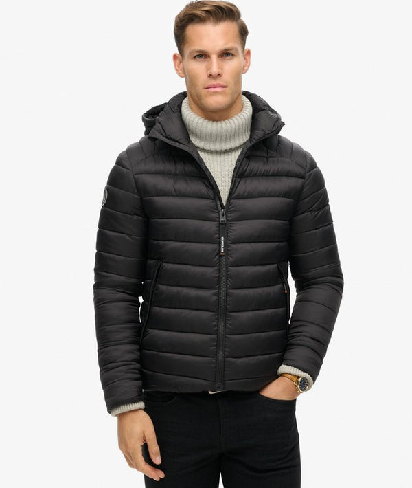 Superdry Hooded Fuji Sport Padded Jacket - Black