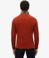 Superdry Textured Crew Knit Jumper - Autumnal Orange