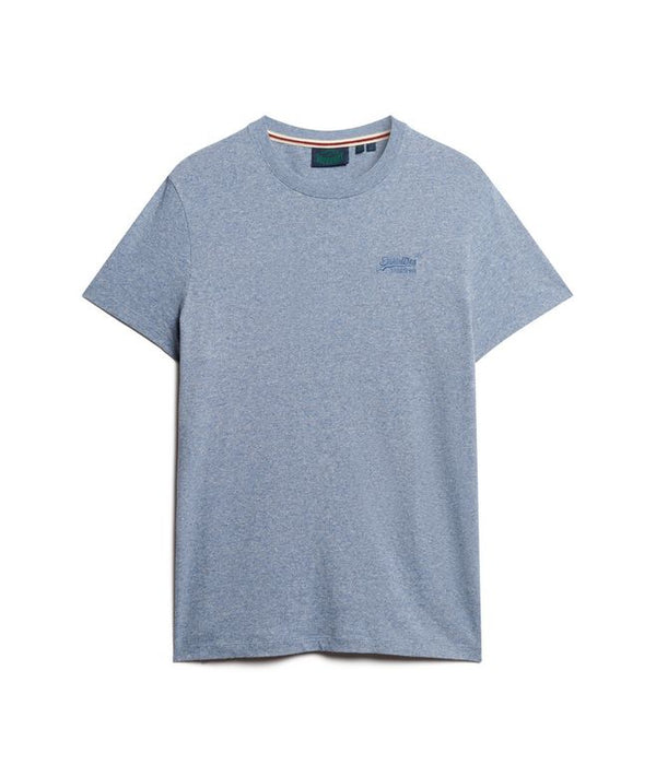 Superdry Essential Logo EMB Tee - Bay Blue Marl