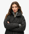 Superdry Superlong Quilted Liner Jacket - Black