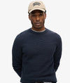 Superdry Textured Crew Knit Jumper - Eclipse Navy Heather