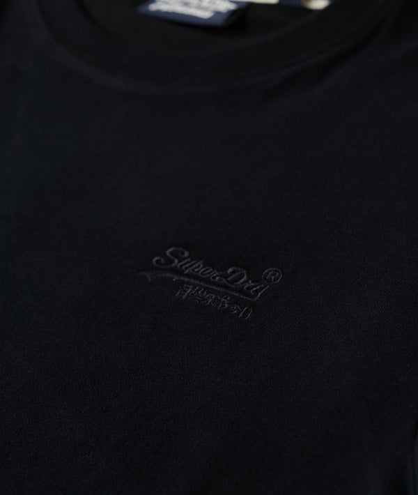 Superdry Essential Logo Embroidered Tee - Black