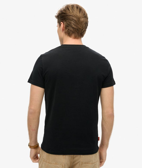 Superdry Essential Logo Embroidered Tee - Black