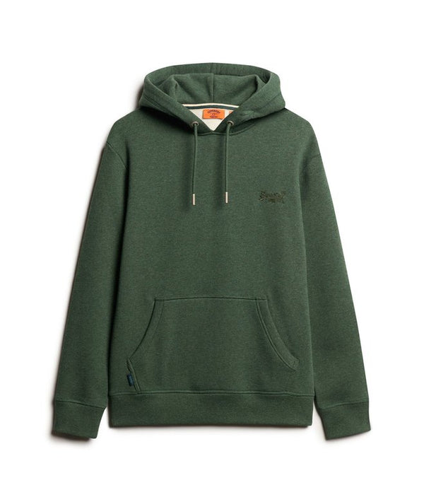 Superdry Essential Logo Hoodie HB - Deep Forest Green Marl