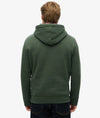 Superdry Essential Logo Hoodie HB - Deep Forest Green Marl