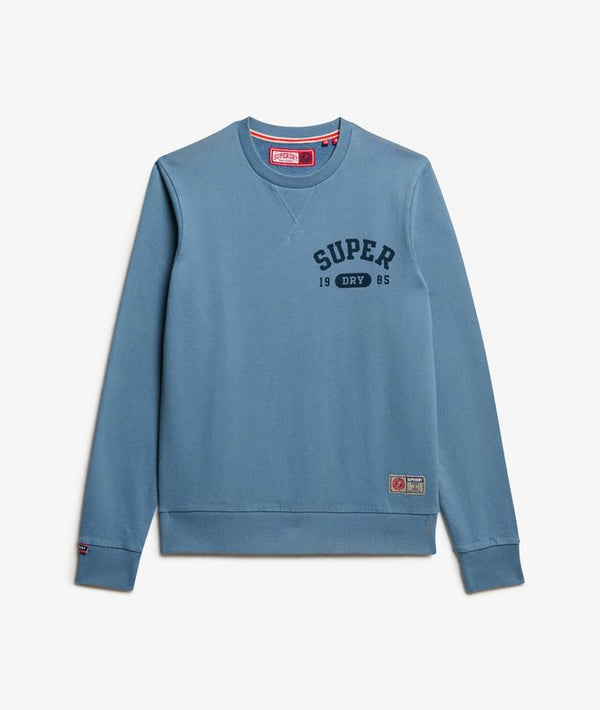 Superdry Athletic Printed Sweatshirt - Wedgewood Blue