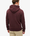 Superdry Essential Logo Hoodie - Rich Deep Burgundy