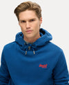 Superdry Essential Logo Hoodie - Pilot Mid Blue