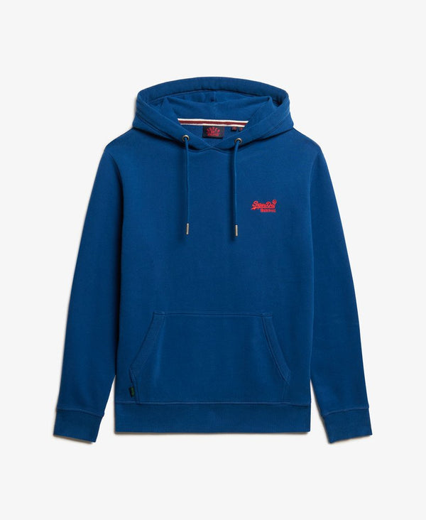 Superdry Essential Logo Hoodie - Pilot Mid Blue