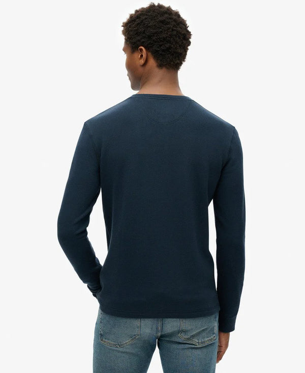 Superdry Merchant Grandad Top - Eclipse Navy