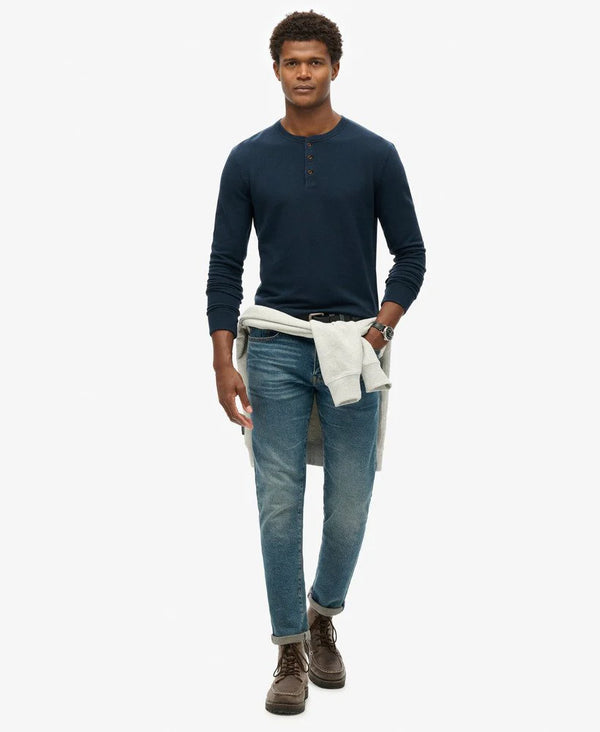 Superdry Merchant Grandad Top - Eclipse Navy