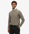 Superdry Chunky Raglan Jumper - Walnut Brown