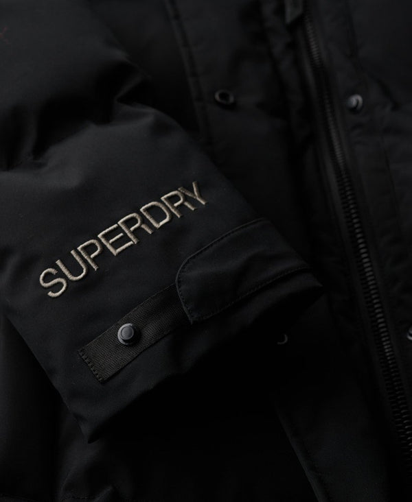 Superdry City Mid Length Padded Jacket - Black