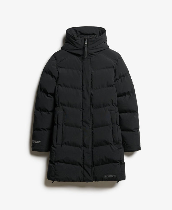 Superdry City Mid Length Padded Jacket - Black