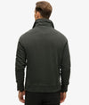 Superdry Contrast Stitch Half Zip Thru - Washed Black