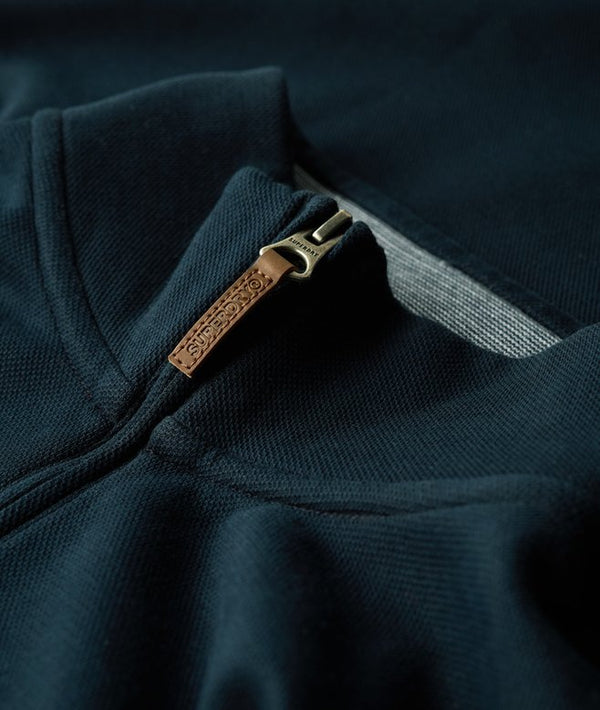 Superdry Core Pique Henley - Eclipse Navy