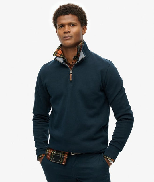 Superdry Core Pique Henley - Eclipse Navy