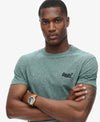 Superdry Essential Logo Emb Tee - Mid Pine Green Grit