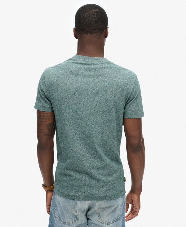 Superdry Essential Logo Emb Tee - Mid Pine Green Grit