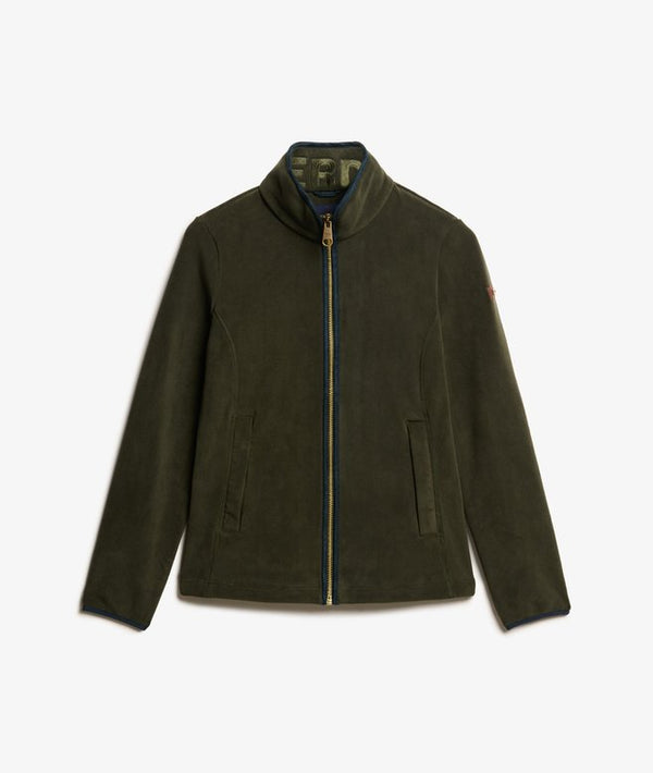 Superdry Estate Full Zip Fleece - Surplus Goods Olive Green