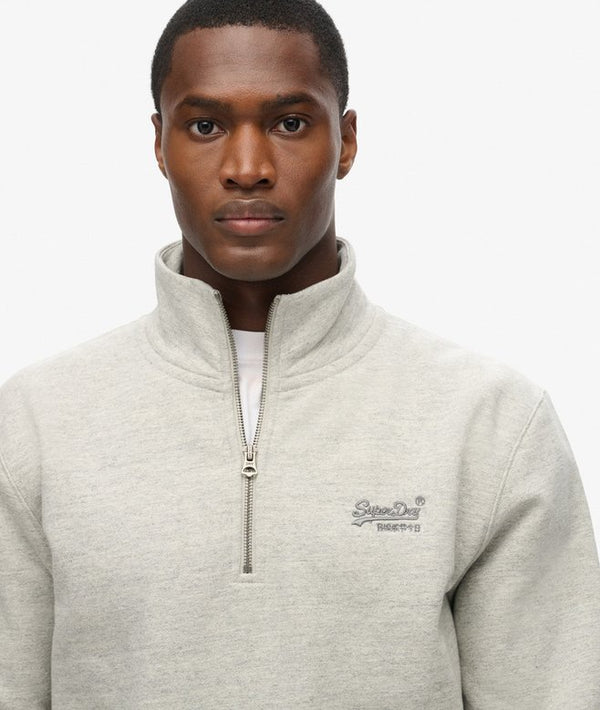 Superdry Essential Logo Henley - Varsity Grey Grindle