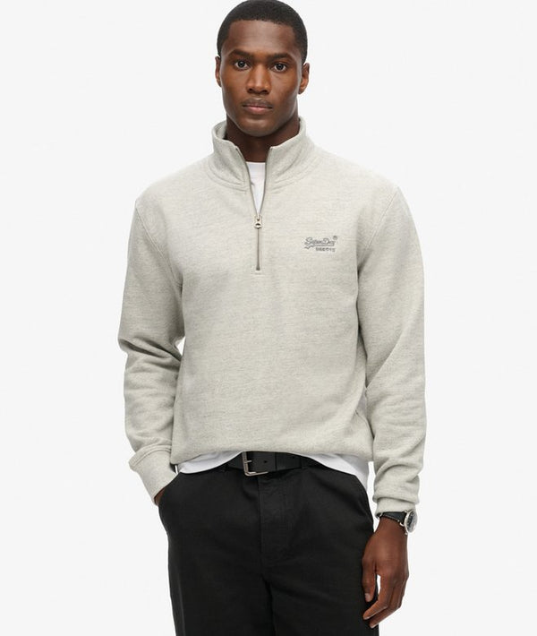 Superdry Essential Logo Henley - Varsity Grey Grindle