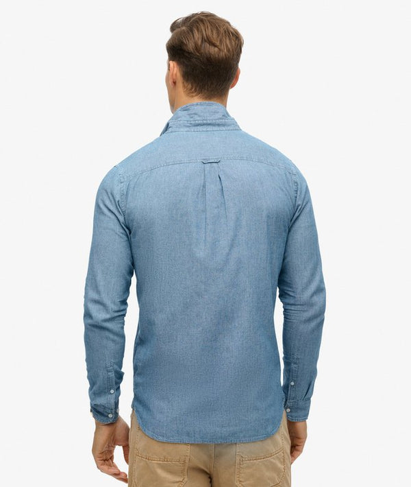 Superdry Classic University Oxford Shirt - Indigo Chambray Oxford