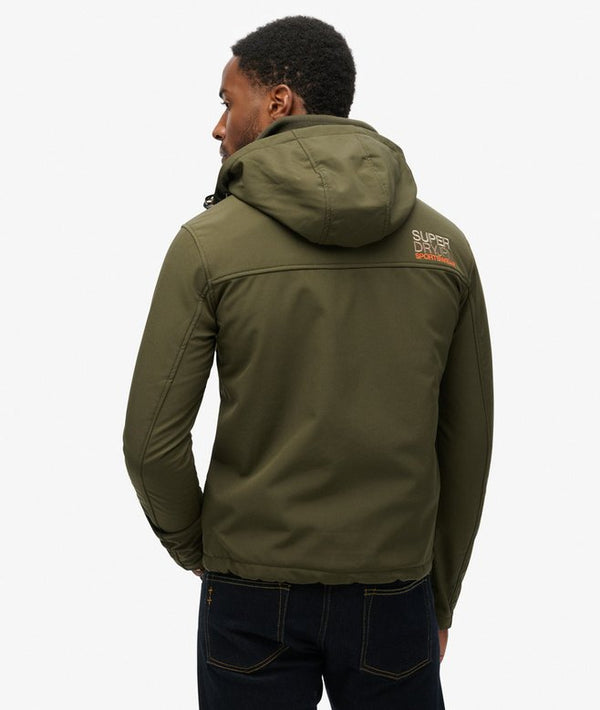Superdry Hooded Soft Shell Trekker Jacket - Army Khaki