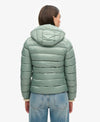 Superdry Hooded Fuji Padded Jacket - Light Jade Green