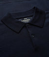 Superdry Merino Long Sleeve Polo Jumper - Lauren Navy